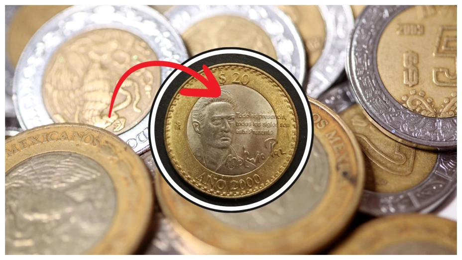 moneda de 20 pesos