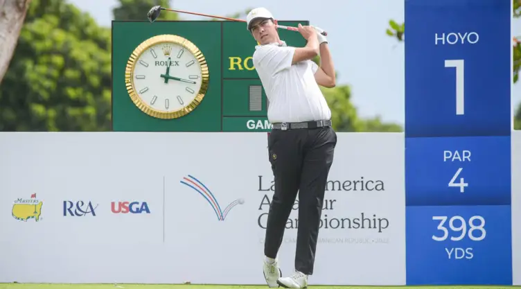 Santiago de la Fuente es uno de los seis mexicanos en el Latin America Amateur Championship
