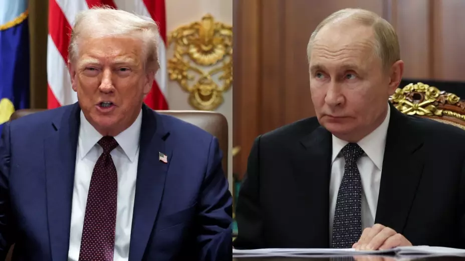 El presidente Donald Trump hablando con periodistas en el Despacho Oval.