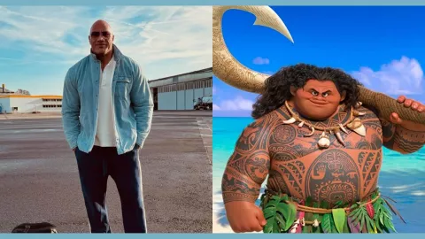Moana Se filtran imágenes de Dwayne Johnson como Maui