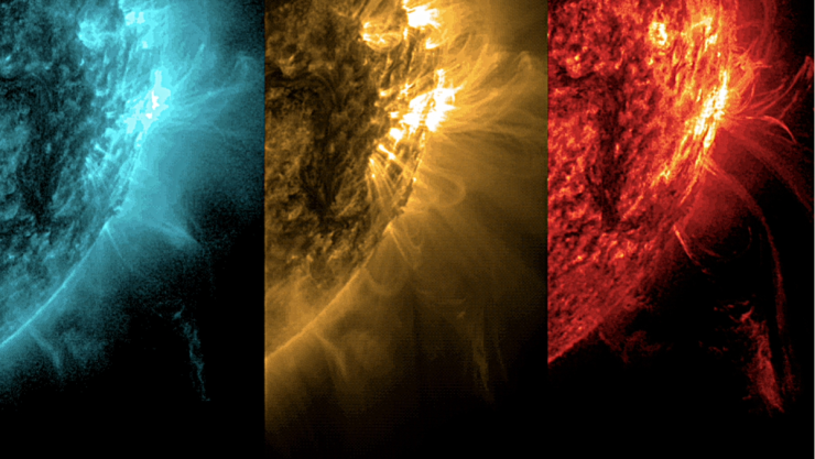 La NASA advierte que el Sol entró en su erupción más fuerte