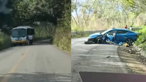 Esto se sabe del FUERTE ACCIDENTE entre un autobús y un coche en carretera Holpechén - Campeche