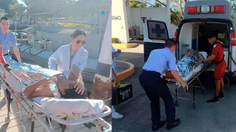 Rescatan mujer Puerto Madero