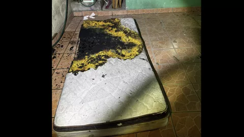 Incendio por cargador San Cristóbal