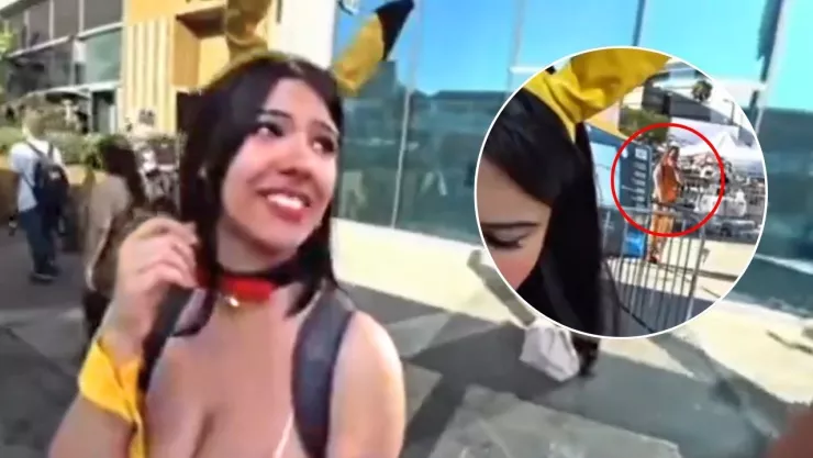 La influencer transmitía en vivo cuando fue localizada por el seguidor