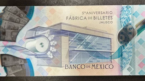 billete de 5 pesos