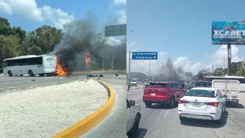 ¡ÚLTIMA HORA! Fuerte accidente en carretera Puerto Morelos- Cancún