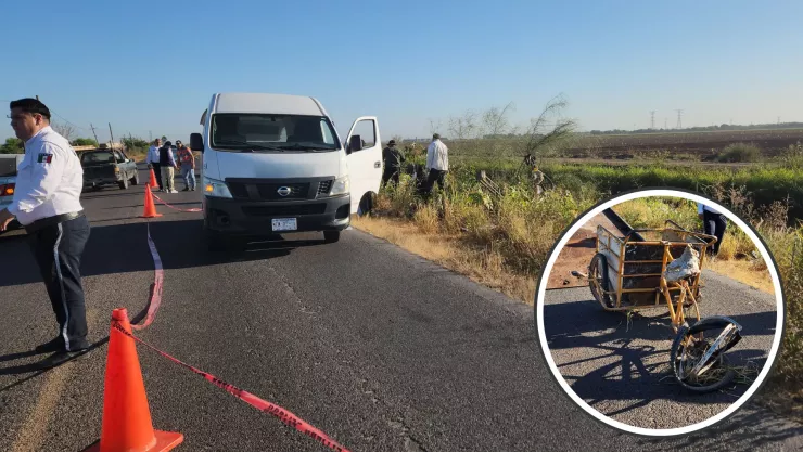 Hombre atropellado en Ahome