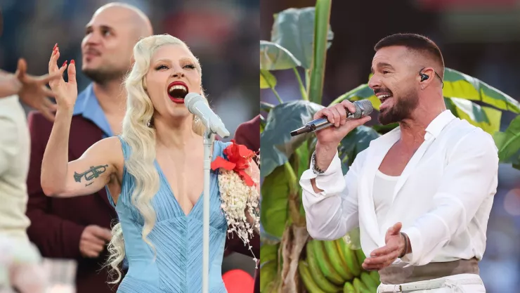 Lady Gaga y Rocky Martin en el Super Bowl acompañaron a Bad Bunny