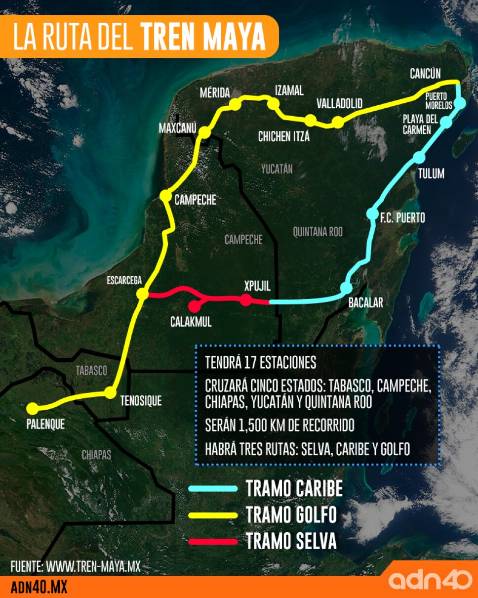 Tren Maya Map
