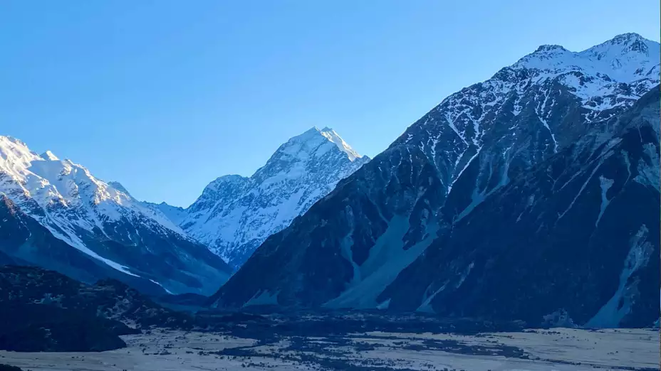 La cumbre más alta de Nueva Zelanda, el Aoraki.