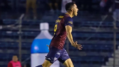 Rafael Dur&aacute;n festeja gol con Atlante en la final del Clausura 2024