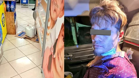 Detienen a terrorista que incendio comercio.