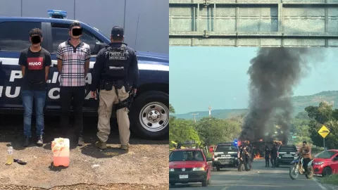 Michoacán hay incendios y bloqueos en varios municipios