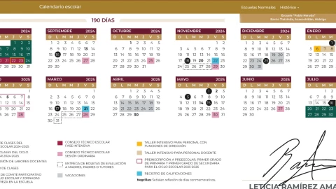 Calendario SEP puente doble en febrero