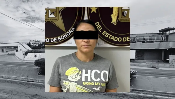 Mujer detenida en Nogales.
