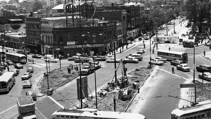 inicio de la construcción del metro