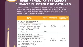 Reubicación de paraderos en Mérida por Desfile de Catrinas _ Fracc Las Américas.jpeg