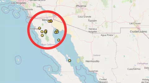 ¡Tiembla Baja California! Se registran varios sismos en la madrugada de este viernes