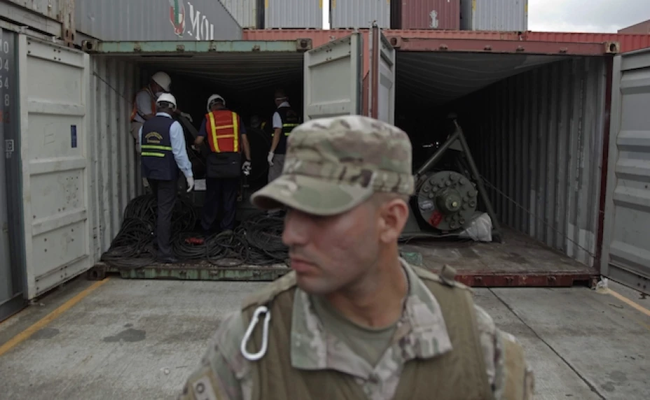 Los expertos de la ONU ingresaron este martes a un hangar de una antigua base militar estadounidense en el Pacífico