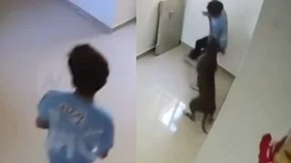 Ataque de perro pitbull contra niño