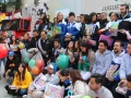Todos se hicieron presentes para el enlace en vivo