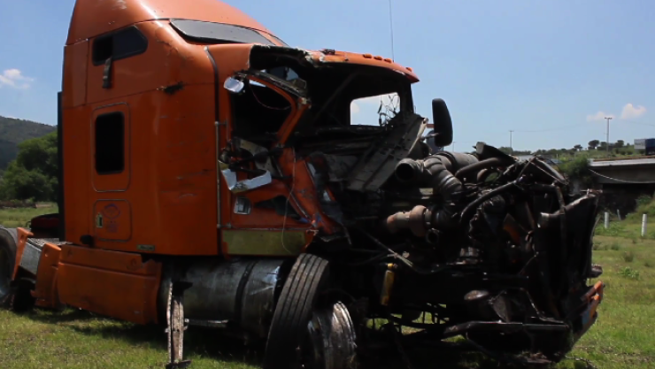 Choque en la autopista México Querétaro