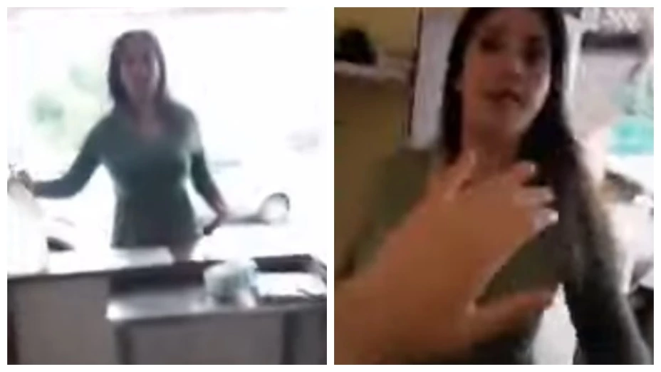 ¡Acciones violentas! Mujer propina brutal agresión a empleada de taquería en Tamaulipas
