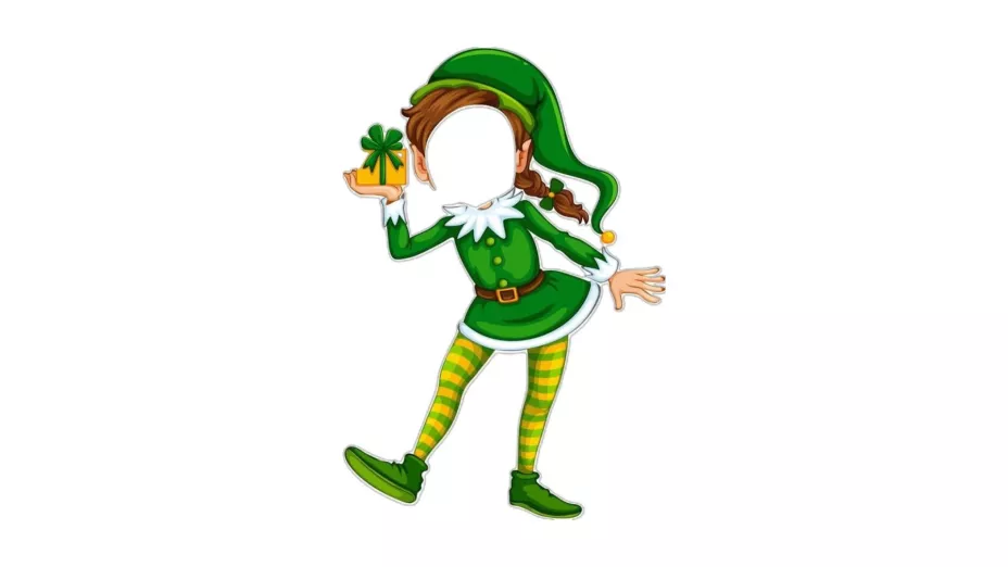 Plantillas duendes navideños