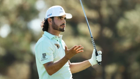 El mexicano Abraham Ancer es uno de los punteros del Masters Tournament