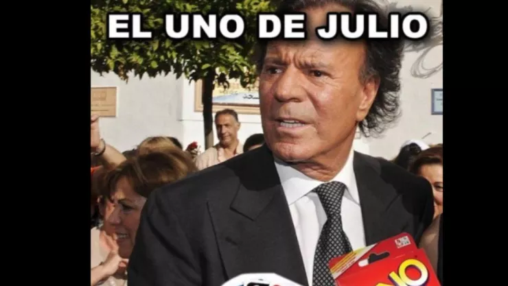 Meme de Julio Iglesias