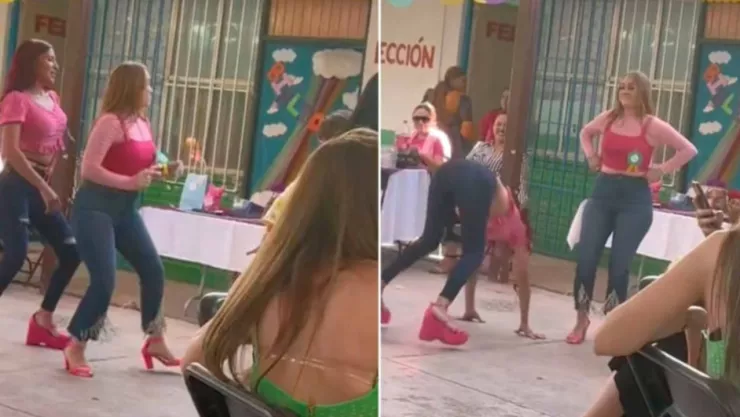 Mamás perrean en el kinder de sus hijos en Culiacán