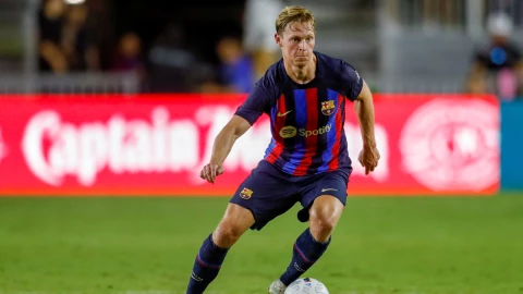 Frenkie de Jong con la camiseta del Barcelona