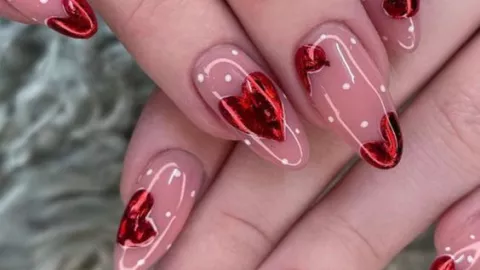 45 diseños de uñas para San Valentín en almendradas o cuadradas: son sencillas, elegantes y sutiles