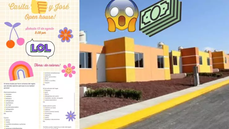 Pareja se viraliza por invitación a su open house