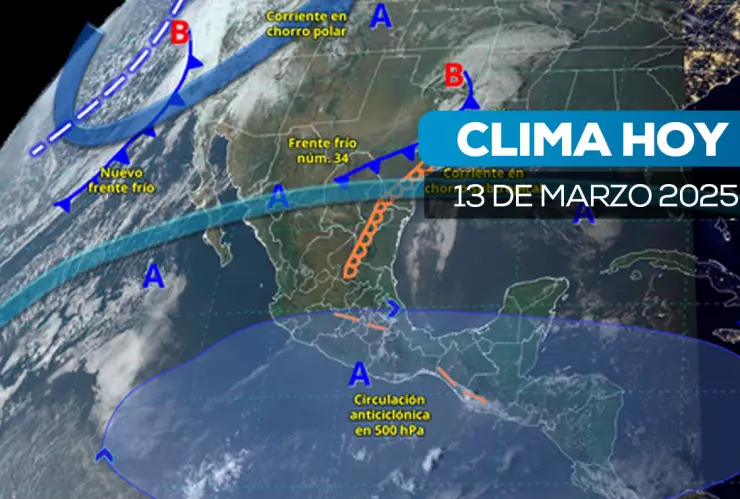 Consulta el clima en México para el 13 de marzo