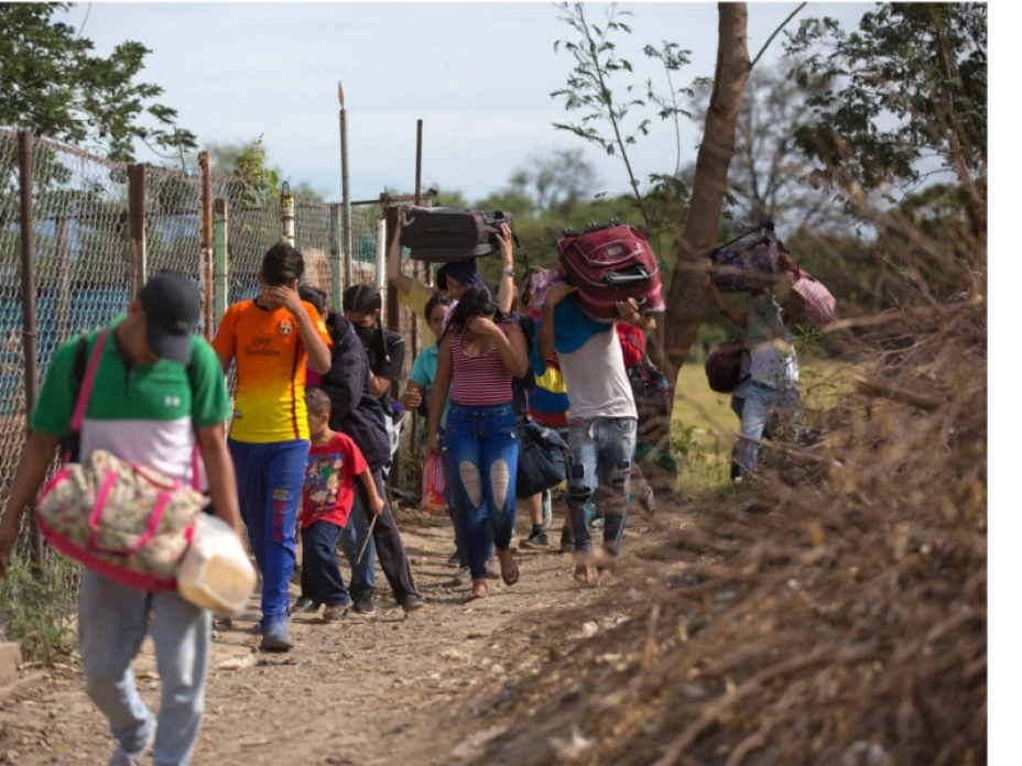 Exodo de venezolanos.