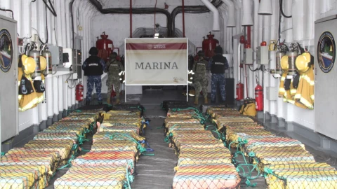 Marina aseguró más de 4 toneladas de cocaína en Michoacán