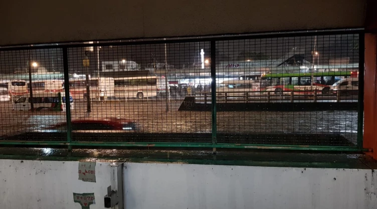 Inundación en Metro y Metrobus