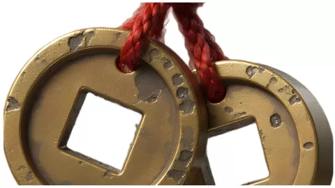 monedas chinas amuleto