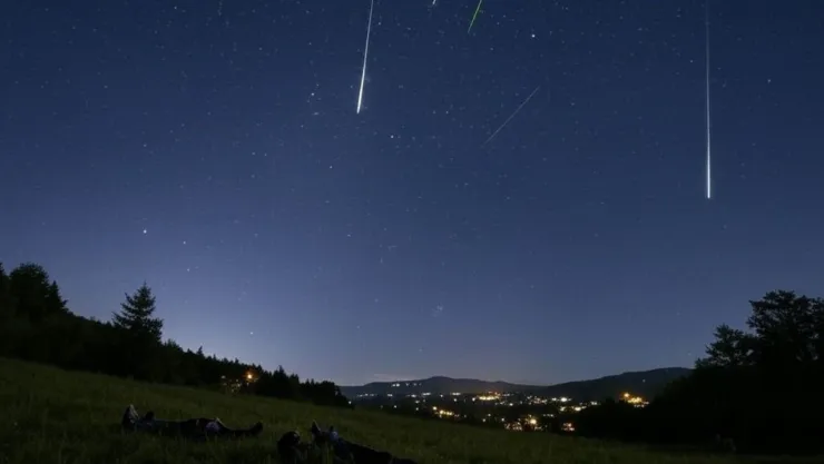 (Imagen generada con IA) Lluvia de meteoros α-Centáuridas