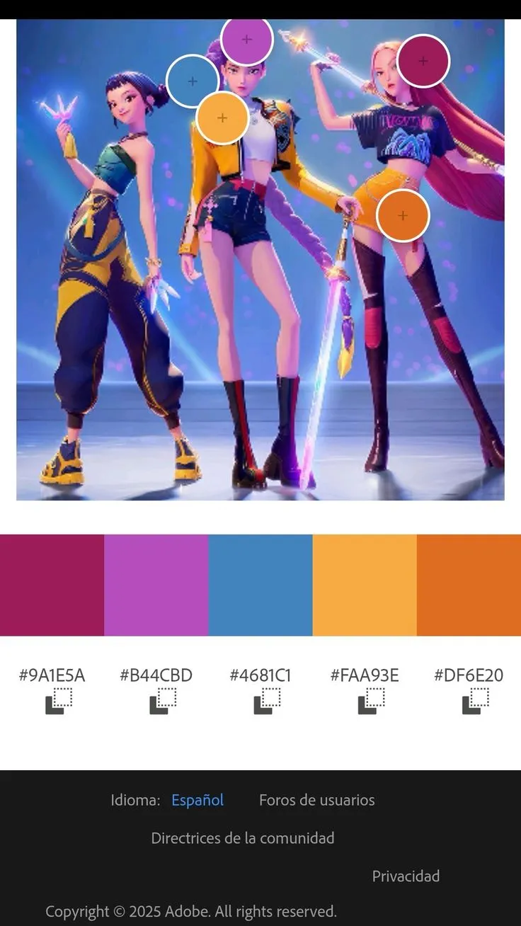 Inspírate en los colores de las Guerreras Kpop para formar tus outfits