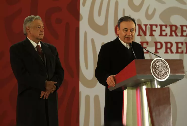 secretario de Seguridad Pública y Protección Ciudadana, Alfonso Durazo Montaño