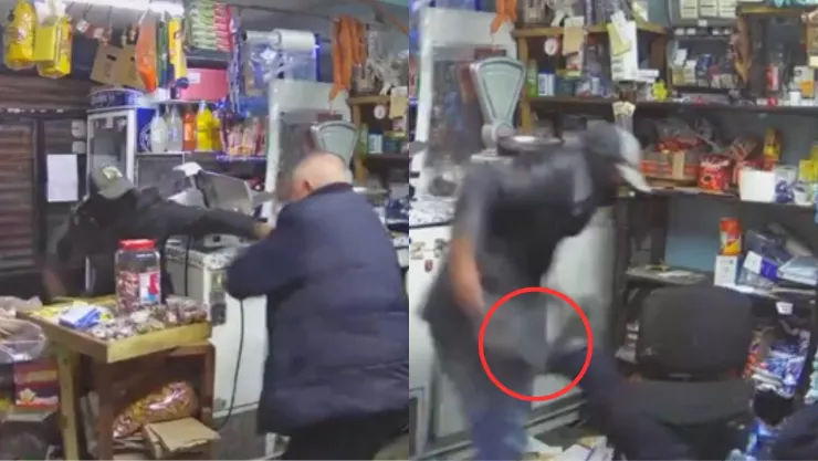 Fuerte VIDEO | Abuelito es atacado con cuchillo en su propia tienda durante un asalto; suplicó entre gritos ayuda