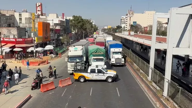 Bloqueo en Tlalpan hoy 18 de febrero
