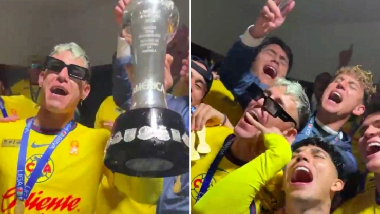 Video_ Chicote Calderón se burla de Chivas y levanta el trofeo de Campeón con el América