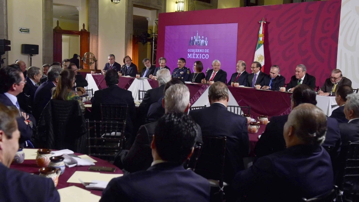 AMLO se reunió con empresarios