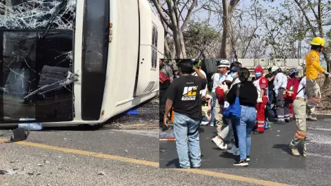 Fuerte accidente en el Libramiento Norte de Tuxtla Gutiérrez deja 27 heridos, incluyendo estudiantes de preparatoria. Autoridades revelan lista de lesionados y detalles del percance.