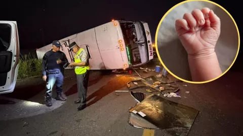 Bebé muerto en accidente en Veracruz