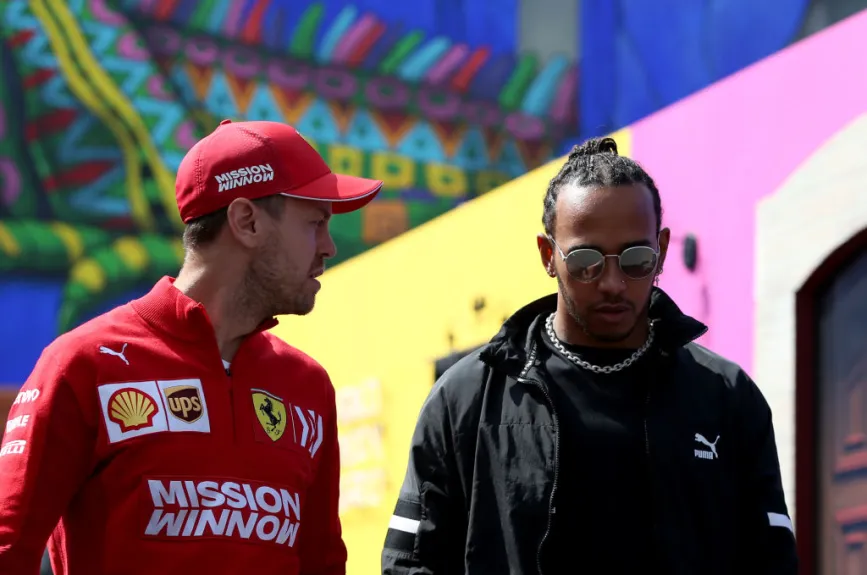 Sebastian Vettel y Lewis Hamilton